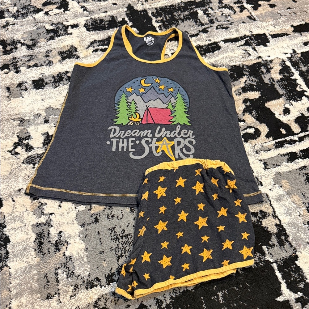 Dream Under the Stars Pajamas - Gray and Yellow